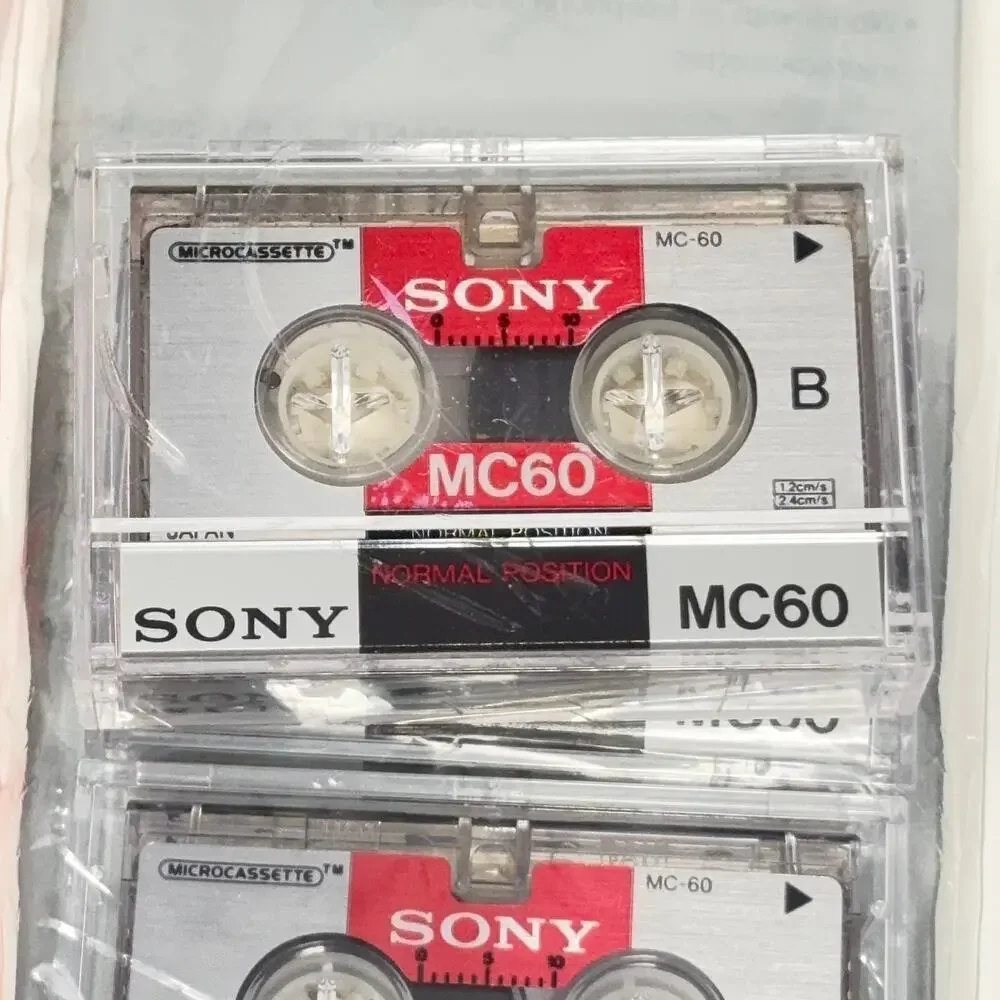 Sony Microcassette Lot MC-90 4-Pack (3 only) & MC-60 3-Pack New Vintage